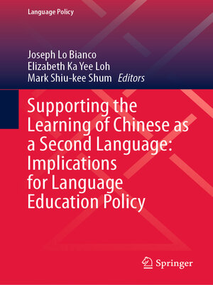 cover image of Supporting the Learning of Chinese as a Second Language
